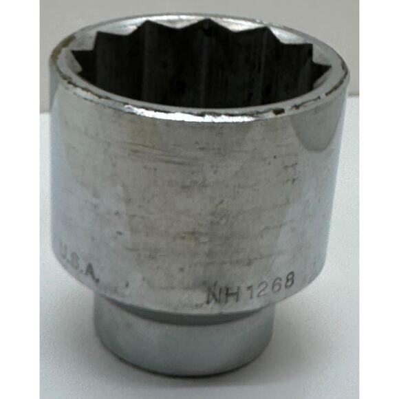 NAPA Tools NH1268 Chrome Socket 2-1/8” 3/4” Drive 12 Point Made in USA - Picture 1 of 1